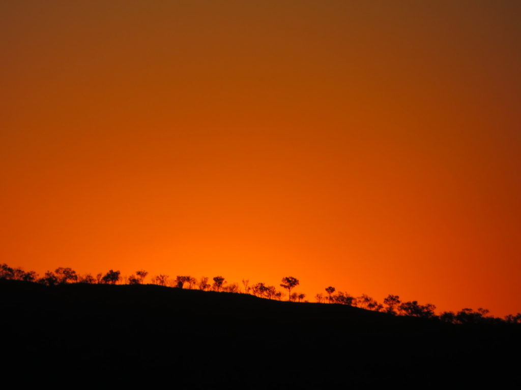 Red Sunset Horizon Australian Outback