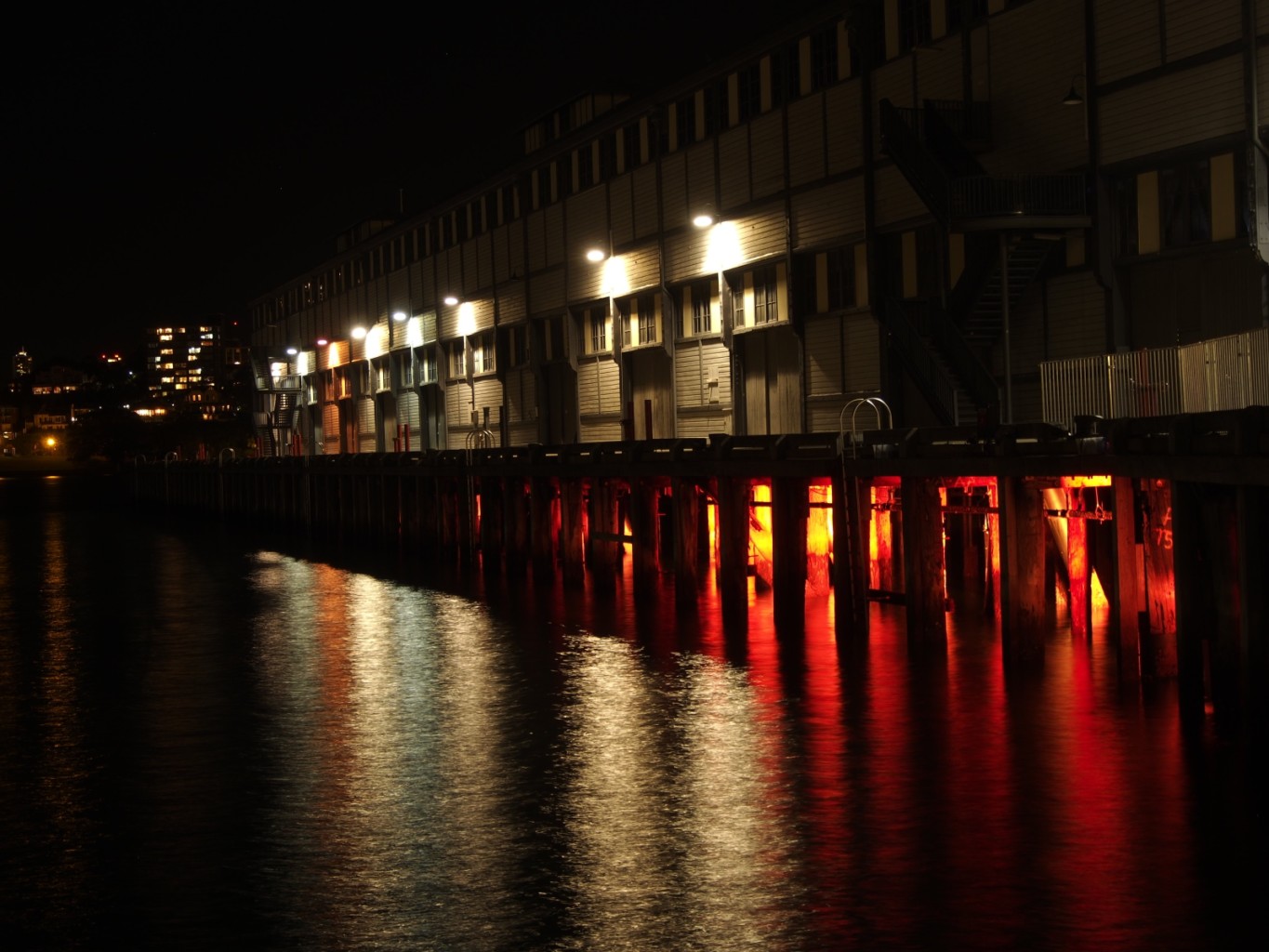 Campbell's Cove lit up, Vivid