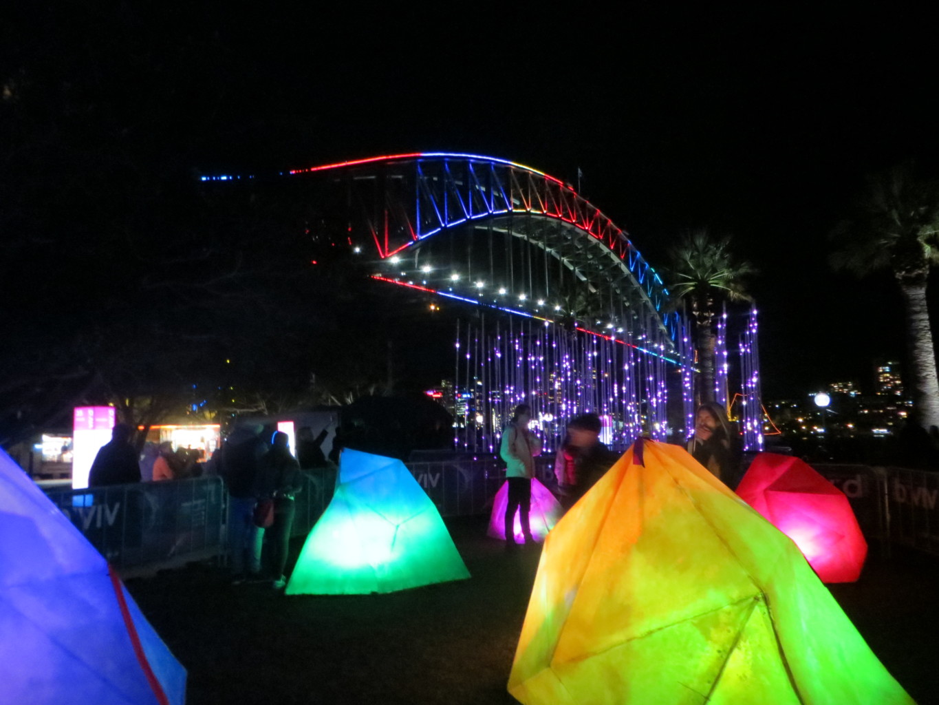 Sydney Harbour Bridge with Coloured Icebergs