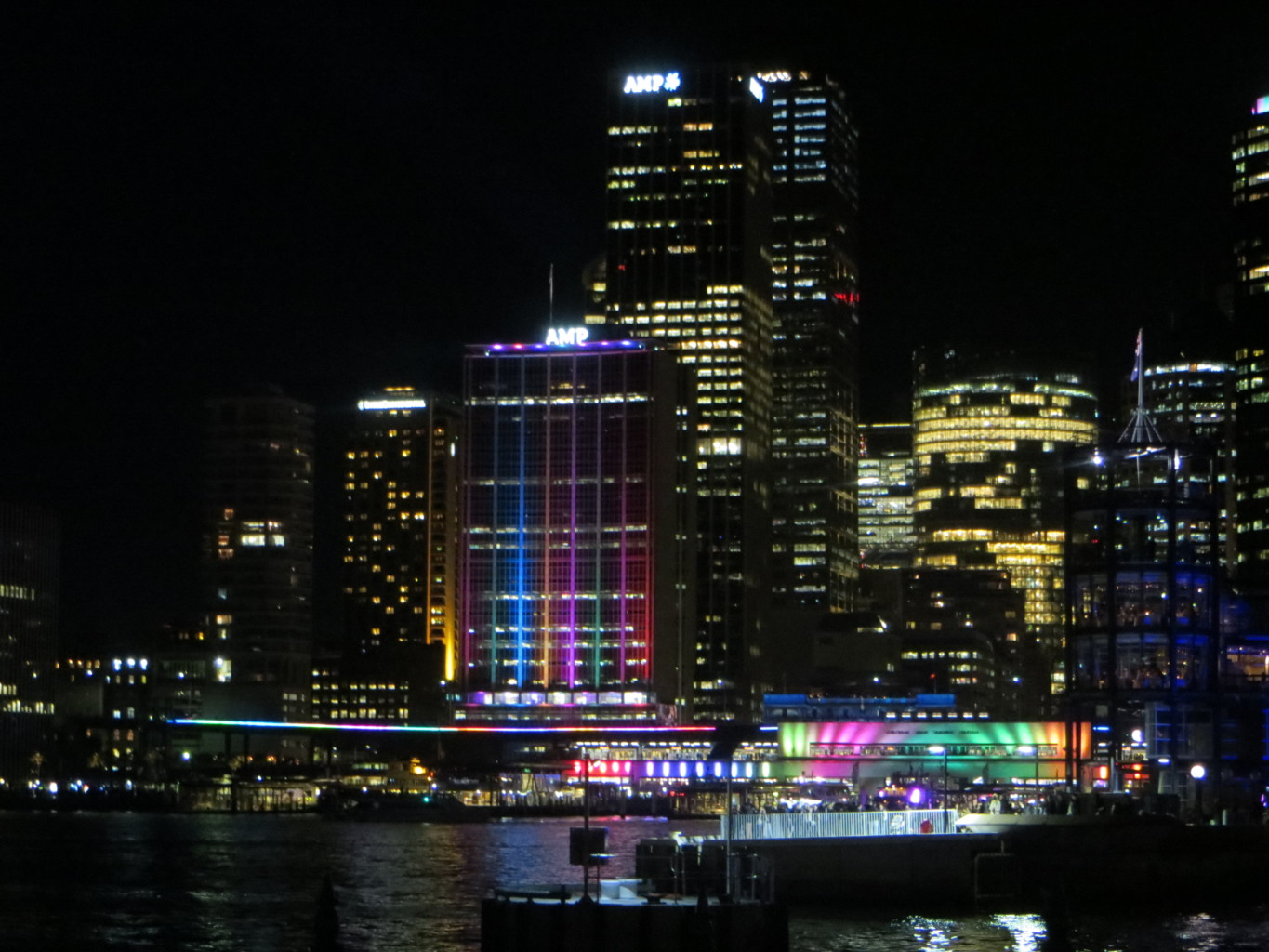 Rainbow Buildings Vivid Sydney