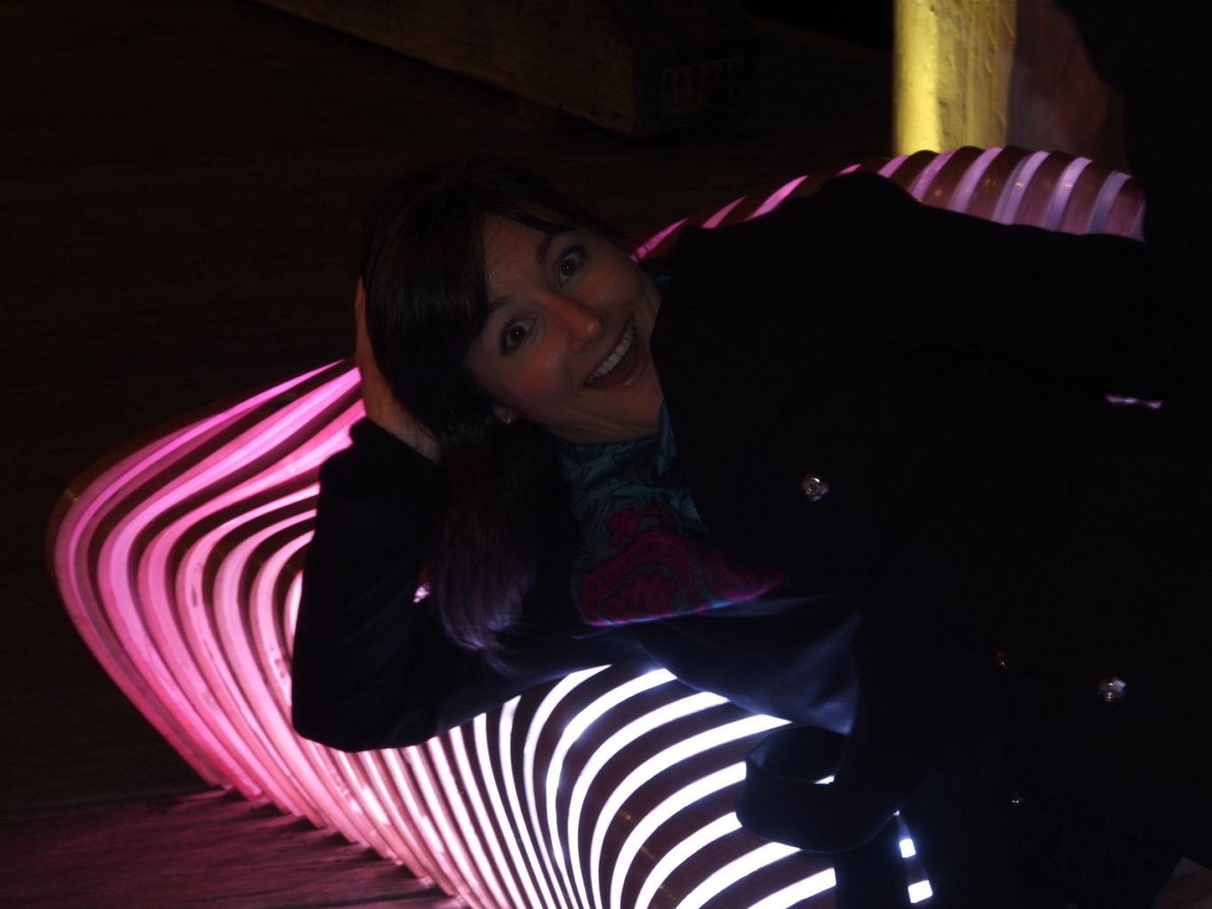 Colour changing chair vivid