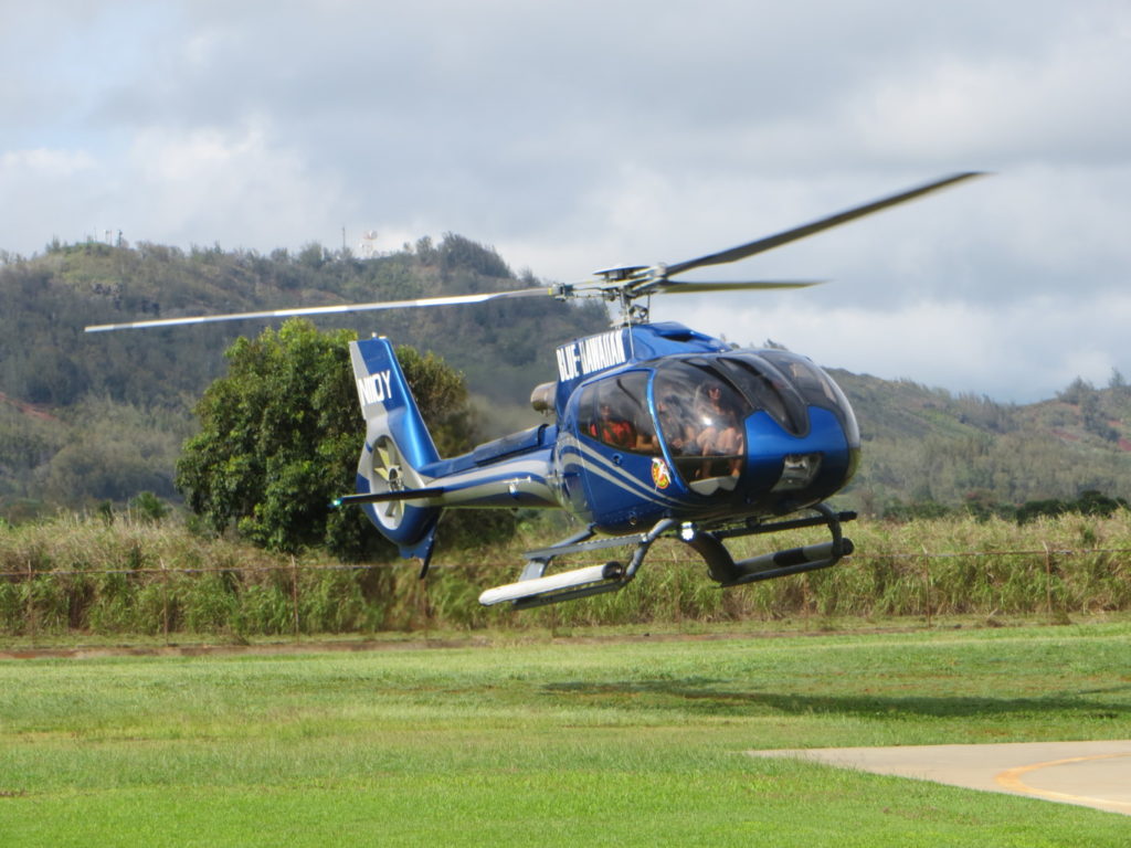 Blue Hawaiian helicopter