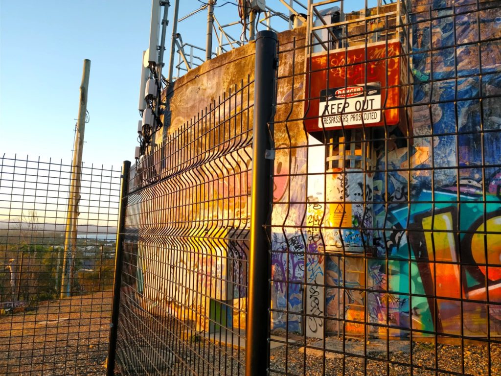 Watercooler on the hill at sunset