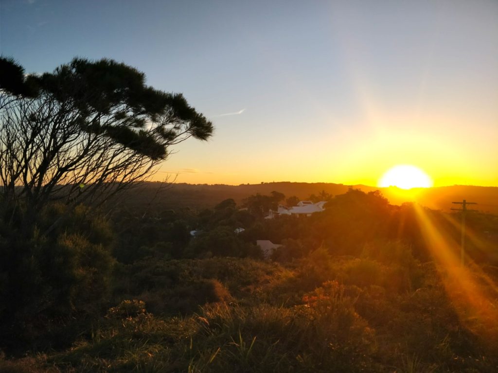 Sunset over Byron