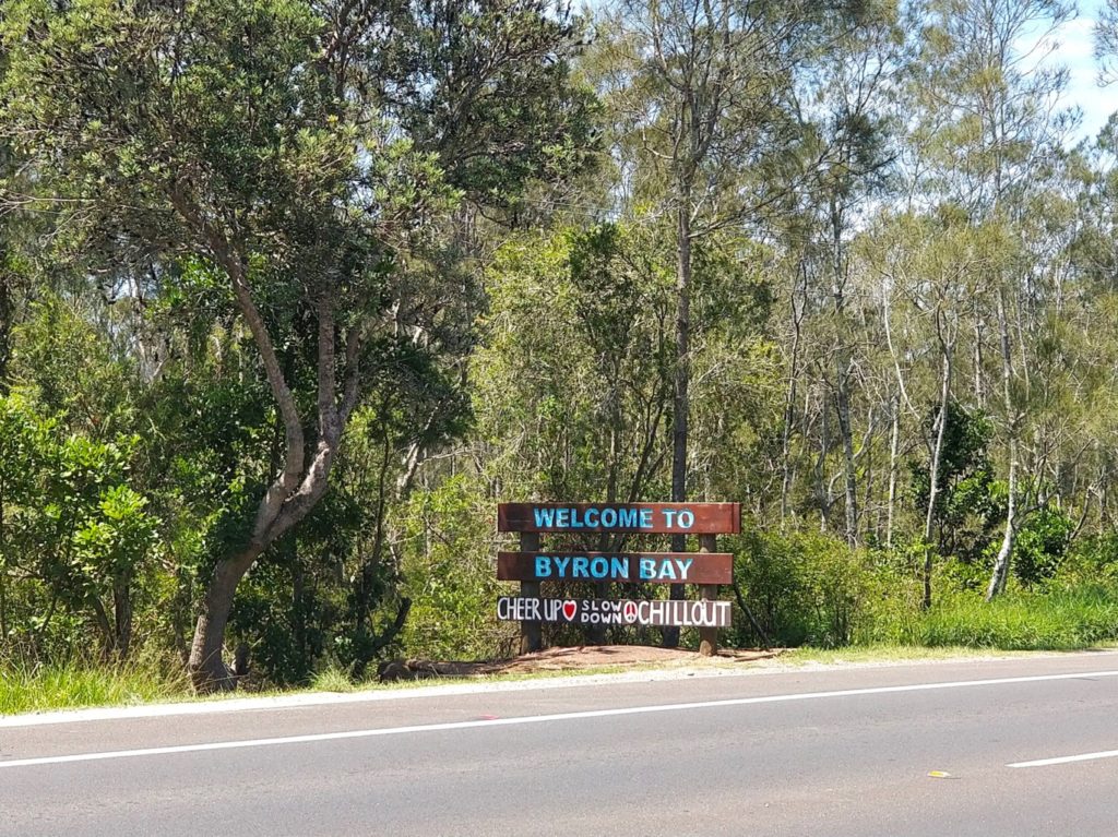Welcome to Byron sign