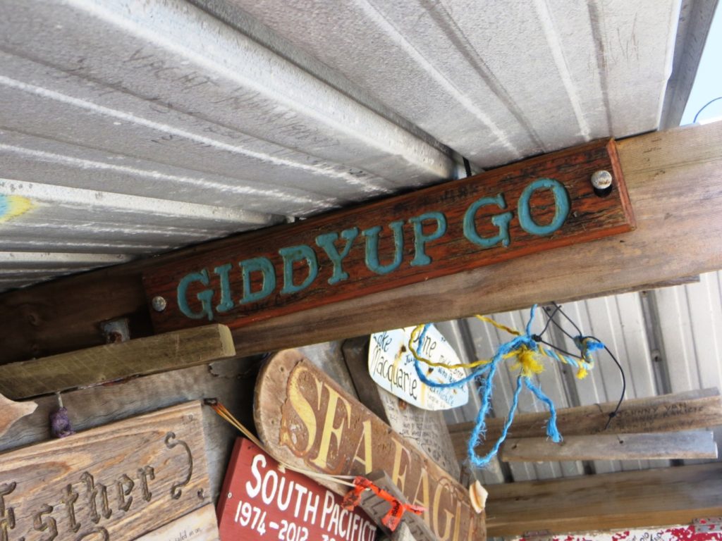 Giddyup Go boat plaque Percy Island