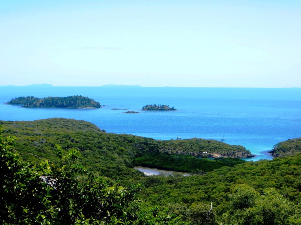 View of Whitsunday islands from Percy Island